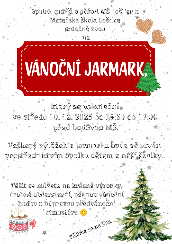 Vánoční jarmark MŠ Loštice